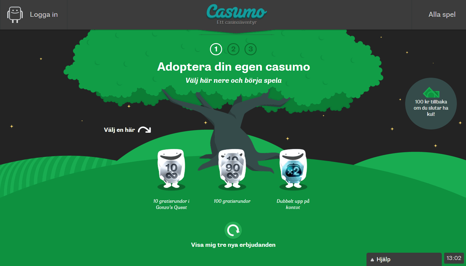 casumo välkomstbonus