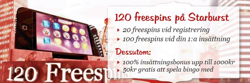 120 freespins